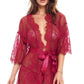 Eyelash Lace and Mesh Robe