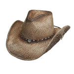 HatCountry Bullhide Western Inspiration straw cowgirl hat with classic western crown and curved brim