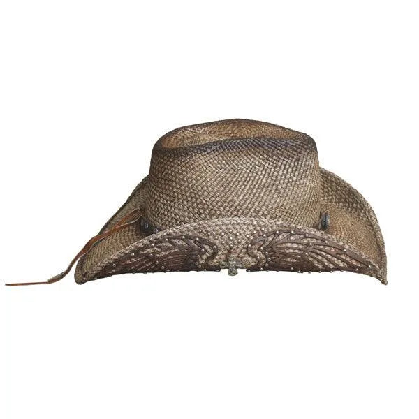 HatCountry Bullhide Western Inspiration straw cowgirl hat, side view