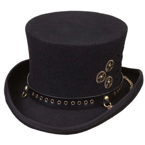 Deadwood Trading Riveting - Steampunk Wool Top Hat