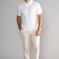 Short Sleeve Polo Solid // White