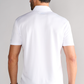 Short Sleeve Button Down Polo Solid // White