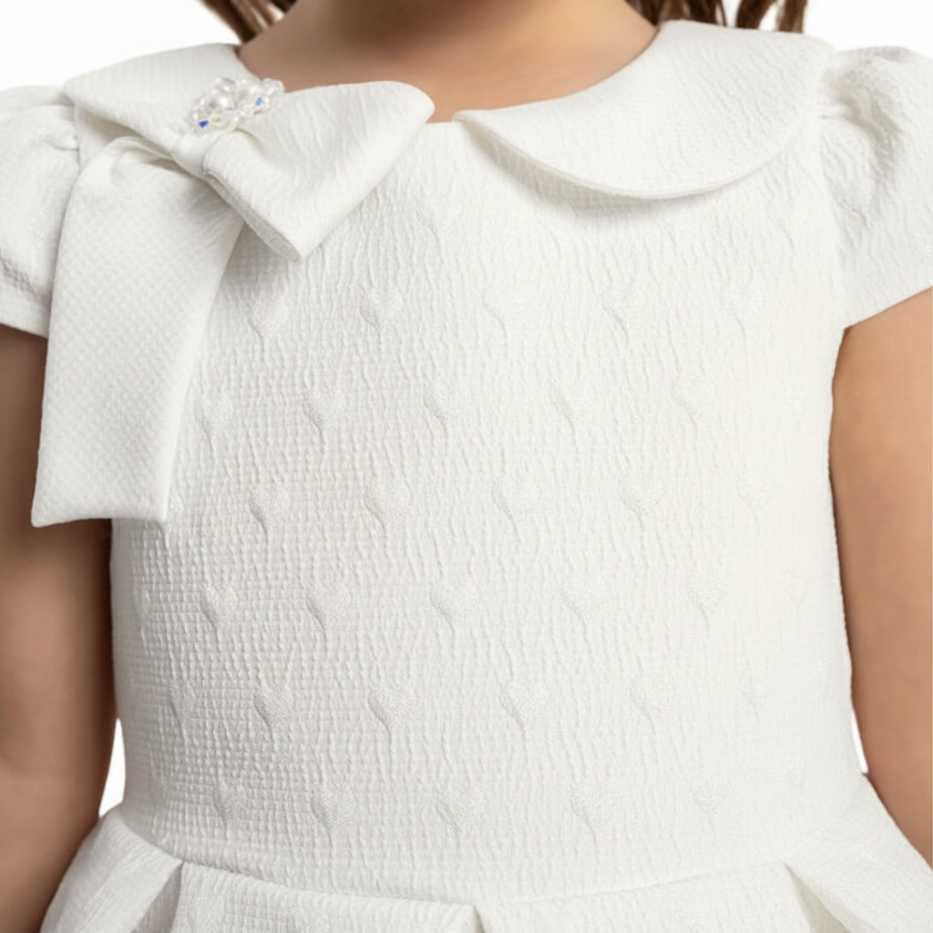 White Heart Baby Formal Dress-1