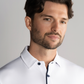 Short Sleeve Polo Contrast // White Navy