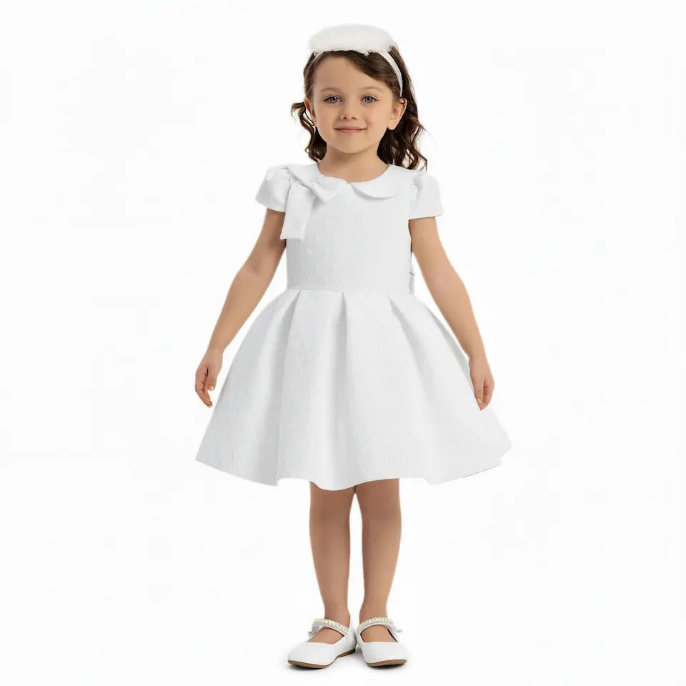 White Heart Baby Formal Dress-4