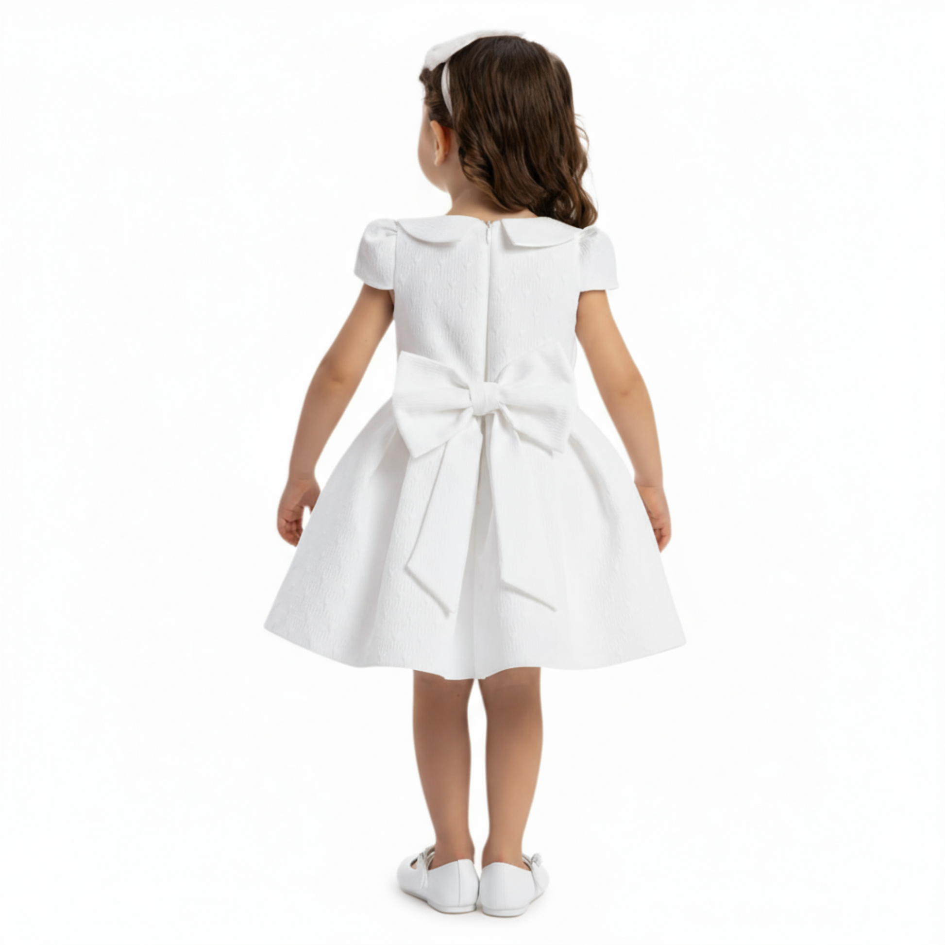 White Heart Baby Formal Dress-3
