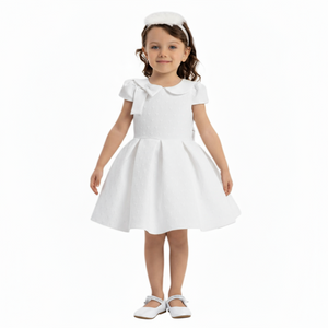 White Heart Baby Formal Dress-0