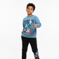 Blue Hedgehog Boys Joggers Set-3