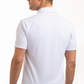 Short Sleeve Button Down Polo Contrast // White Blue