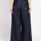 Gracia Fashion Women's Wide Leg Baggy Denim Pants
