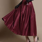 Gracia Fashion Women's Wide Width Skirt with Back Zipper