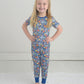 Wildflower Bamboo Pajamas for Kids – Two Piece Set