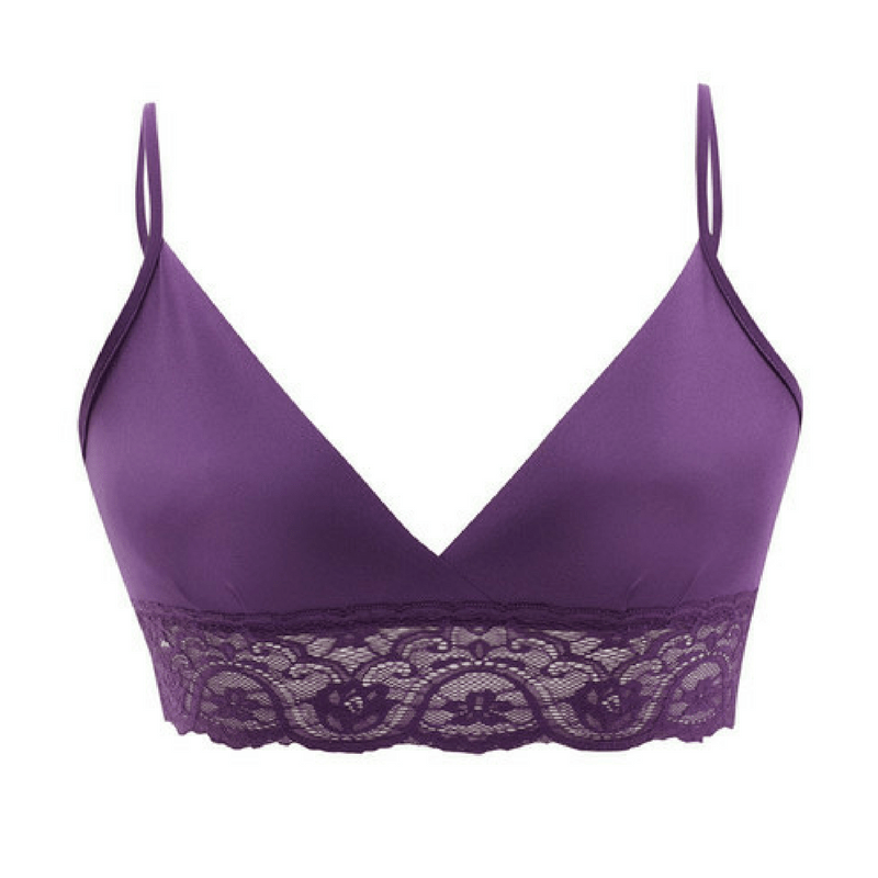 Wireless Triangle Bralette Commando Tulip-2