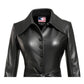 Women’s Black Leather Long Coat