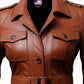 Women’s Brown Leather Coat – Elegant &amp; Timeless Outerwear