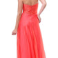 CLEARANCE - Cinderella Divine 7574 Strapless Prom Gown Double Layer Chiffon (Size 8)