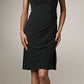 CLEARANCE - Celavie 6031s Black Wedding Guest Dress Elegant (Size XL)