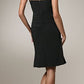 CLEARANCE - Celavie 6031s Black Wedding Guest Dress Elegant (Size XL)