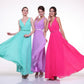 Cinderella Divine 1499 Long Chiffon Pleated Sleeveless Dress With Belt