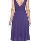 CLEARANCE - Royal Blue Dinner Cruise Evening Dress Knee Length (Size XL)