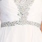 CLEARANCE - Celavie 3005s Short Coral A-Line Dress Sweetheart Rhinestone (Size S)