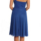 CLEARANCE - CELAVIE 2095S Black Knee Length Dress One Shoulder Includes Bolero Jacket (Size M)
