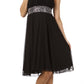 CLEARANCE - CELAVIE 2095S Black Knee Length Dress One Shoulder Includes Bolero Jacket (Size M)
