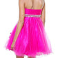 CLEARANCE - Cinderella Divine 4051 Short A-Line Dress Rhinestone Waist (Size 14)