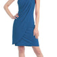 CLEARANCE - Eureka 1901 Knee Length Side Draped Red Short Cocktail Dress (Size 2XL)