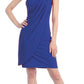CLEARANCE - Eureka 1901 Knee Length Side Draped Red Short Cocktail Dress (Size 2XL)