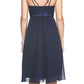 CLEARANCE - Knee Length Spaghetti Strap Chiffon Dress (Size Medium)