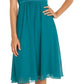 CLEARANCE - Knee Length Spaghetti Strap Chiffon Dress (Size Medium)