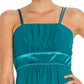 CLEARANCE - Knee Length Spaghetti Strap Chiffon Dress (Size Medium)