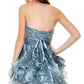 CLEARANCE - Cinderella Divine 5866 Strapless Cocktail Dress Short (Size 8)