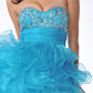 CLEARANCE - Cinderella Divine 5866 Strapless Cocktail Dress Short (Size 8)