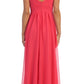 CLEARANCE - Celavie 7003 V-Neck Empire Dress Chiffon A-Line (Size S)
