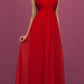 CLEARANCE - Cinderella Divine 7716 Long One Shoulder Chiffon Empire Dress