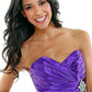 CLEARANCE - Cinderella Divine 7704 Strapless Sweetheart Long Satin Dress (Size L)