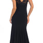 CLEARANCE - Celavie 2320L Dinner Party Tea Length Dress ITY Stretch Lace (Size 2XL)