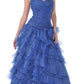 CLEARANCE - Cinderella Divine 1997 One Shoulder Strap Layered Dress (Size 12)