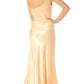 CLEARANCE - Cinderella Divine 2145 Long Dress Satin One Shoulder Rhinestone (Size 4, 8)