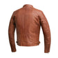Whet Blu NYC Zack men's fashion leather jacket, back view