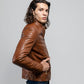 Whet Blu NYC Zack men's fashion leather jacket side view