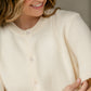 Inherit Co. Zadie ivory short sleeve button-front cardigan from IC Layering Essentials